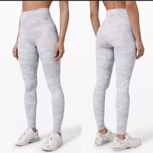 Lululemon Wunder Under Size 4 Super HR Tight 28" Incognito Camo Jacquard